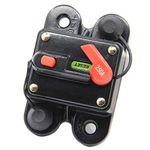 ZOOKOTO 12V-24V DC Circuit Breaker 250A Fuse holder 250Amp Trolling Motor Auto Car Marine Boat Bike Stereo Audio Inline Fuse Inverter with Manual Reset button