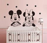 Mickey Mouse Minnie Mouse Stars Disney Wall Sticker Mural Art Deco Home Wall Decor Decoration Decals Baby Room