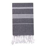 HABER Extra Large 100% Cotton Bath Towel, Size 94 X 178 cm, Quick Absorption and Faster Drying Towel – Ideal for Bath, Beach, Travel, Pool, Yoga (Pack of 1, XL Size, Grey)