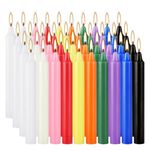 40 Pack Mini Taper Spell Candle-4 Inch Multi-Colored Candle Sticks-for Home Decor Kitchen Decor Wedding Decoration-10 Colours