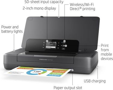 HP OfficeJet 200 Wireless Portable Printer – Compact Mobile Printing