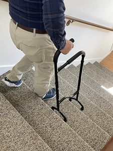 Rock Steady Cane – New Stair Climbing Assist Cane Lets You Walk Up and Down Stairs Easily with Less Pain. Perfect Step Helper for Those with Sore HIPS and Knees