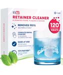 Vevmax Retainer Cleaner - 120 Tablets (4 Months Supply) Denture Cleaner, Mouthguard, Braces, Aligner Cleaner