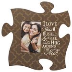 P. Graham Dunn I Love You A Bushel and A Peck 4x6 Photo Frame Inspirational Puzzle Piece Wall Art Plaque