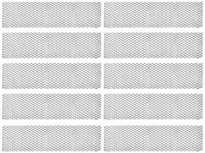 Costcom Gutter Guard Aluminium Leaf Mesh Deluxe Home Garden DIY Silver Prevents Clogged Downspouts & Roof Overflow 100x20cm (10M (10 pcs 100cmx20cmm))