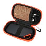 Hard Case For Sandisk Extreme Pro/Sandisk Extreme Portable External SSD 128GB 500GB 1TB 2TB Protective Storage Travel Bag (Orange)