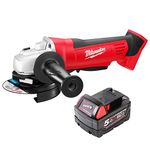 Milwaukee HD18AG 18V Grinder with 1 x 5Ah Battery