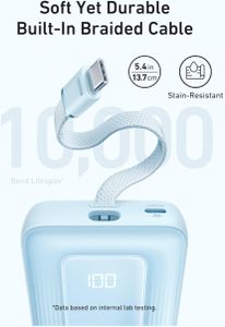Anker Zolo 10000mAh Portable Power Bank – Compact USB Charger