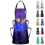 Sosolong Adjustable Waterproof Apron with 2 Pockets Cooking Kitchen Aprons for Women Men Chef, Adult Gifts