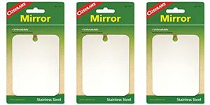 Coghlan's Stainless Steel Mirror Unbreakable Compact Survival Camping (3-Pack)