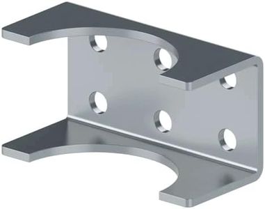 GC GHOST CONTROLS AX4R Round Post Adapter Brackets to Adapt to 4 inch Round Steel Posts for Automatic Gate Opener Systems, Silver