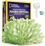 National Geographic Jumbo Crystal Growing Kit - Grow Your Own Giant Glow in The Dark Crystal in a Few Days with This Crystal Making Kit, Science Kit, Grow Crystals for Kids (Amazon Exclusive)