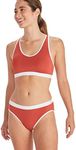 ExOfficio Women's Standard Give-N-Go Sport 2.0 Bikini Brief, Retro Red/White, Large