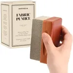 Extra Large Fabric Pumice with Wooden Handle for Sweater Care - Lint Remover Stone Keeps Your Fabrics Looking Fresh Longer - Sweater Brick for Sweater Pilling Removal - Pill Remover for Clothes