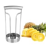 Felenny Pineapple Corer, Pineapple Corer Tool Stainless Steel Pineapple Core Remover Peeler Slicer Cutter with Sharp Blade Pineapple Eye Peeler Kitchen Tool for Diced Fruit Rings 7.9 Inch