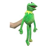 AlloFuu Hand puppet Kermit The Frog for Kids Frog Plush Toy Kermit Doll Anime Gifts with 50 Stickers