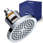 babylon Shower Filter For Bathroom | Hard Water Softener For Home & Bath | 6 Inch Filtered Showerhead For Chlorine Removal | 4 Layer Filtration For Better Hair & Skin