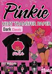 Pinkie Black Cotton Fabric Retro Dark Heat Transfer Paper 1.0 A4 10 Sheets for Inkjet Printer Iron On Transfers Printable Heat Transfer Vinyl for T-Shirts(LI-H-D1.0-10)