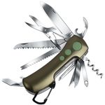 ZIMAIC Multi Tool Knife UK Legal Carry Under 3" Inches with Utility Karabiner Clip. 12 Function Includes Scissors Saw Knife Bottle and Can Opener Cork Screw Drivers and More