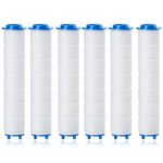 LuLiyLdJ Shower Filter, Shower Head Filter, PP Cotton Filter for Shower Head Removal of Chlorine Residue, PP Sediment Cartridge Filtered, Universal Clean Water Core Core, Pack of 6