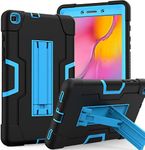 Cantis Case for 8.0 inch Samsung Galaxy Tab A 2019 (SM-T290/T295), Slim Heavy Duty Shockproof Rugged Protective Case with Kickstand for 8.0 Galaxy Tab A Cover 2019 Without S Pen for Kids (Black+Blue)