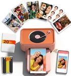 CP6000 4x6 Photo Printer, Wi-Fi Instant Phone Printer for iPhone Android, Full-Color Picture Printers with Bluetooth Speaker, Dye Sublimation, AR Video, 20 Sheets 1 Cartridge for Gift Home Use, Pink