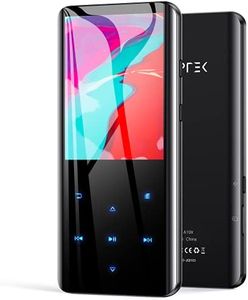 AGPTEK Lecteur MP3 Bluetooth 5.0 avec Écran Couleur TFT 2,4", Lecteur de Musique HiFi avec Haut-Parleur, Radio FM, E-Book, Enregistrement Vocal, Mise en Veille, Support jusqu'à 128 Go, Noir
