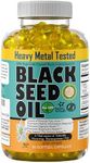 3% Thymoquinone Pure Turkish Black Seed Oil - Antioxidant Black Seed Oil Cold Pressed Gel Capsules - Black Cumin Seed Oil softgel - Easy to Use Nigella Sativa – 90 Blackseed Oil Caps Sweet Sunnah