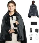 Cordless Heated Blanket with Hood,