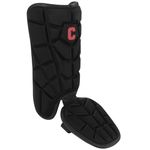 Cienfy Batter’s Baseball Leg Guard with Adjustable Straps - for Youth and Adult (Black S)