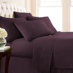 Southshore Fine Linens - 6 Piece - 21 Inch - Extra Deep Pocket Sheet Set (King Purple)