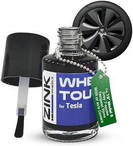 Premium Tesla Wheel Touch Up Paint for Model S 19-inch Grey Tempest Rims - Color-matched Paint for DIY Curb Rash Repair - Made in USA