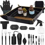 VERSAINSECT ools Kit,57 Pcs Mini Garden Tools ,Bonsai Tree Kit Plant Accessories Indoor Gardening Hand Tools with Repotting Mat, Succulent Kit for Plant Care,Gardening Gifts for Men & Women