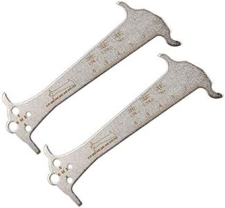 Chain Checker, 2Pcs Stainless Steel Chain Tool Multifunctional Chain Wear Indicator For Cycling Equipment