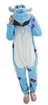 FunnyCos Adult Onesie Animal Pajamas Unisex Halloween Cosplay Costume Loungewear Sullivan XL