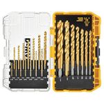 DEWALT Titanium Nitride Coated Drill Bit Set, Pilot Point, 21-Piece (DW1361)