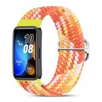 Senbos Nylon Strap Compatible with Huawei Band 8, Adjustable Replacement Bands for Huawei Band 8, Comfortable Elastic Nylon Braided Wristband Compatible with Huawei Band 8 for Unisex