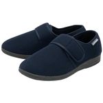 DUNLOP Mens Touch Fastening Slippers – Navy – UK 7