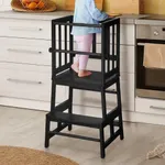 COSYLAND Kids Kitchen Step Stool He