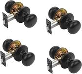 Dynasty Hardware TAH-82-12P Tahoe Door Knob Passage Set, Aged Oil Rubbed Bronze, Contractor Packs (4 Pack)