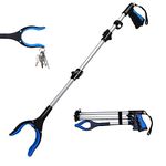 Aptoper 43 inch Litter Pickers,Upgrade Foldable Magnetic Pick-Up Tools for Adults,Helping Hand Reach Grabbers for Disabled Elderly Reaching Aids