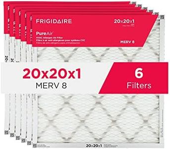 Frigidaire PureAir® 20x20x1 MERV 8 Allergen Electrostatic Pleated Air Conditioner HVAC AC Furnace Filters - 6 Pack (exact dimensions 19.81 X 19.81 X 0.81)