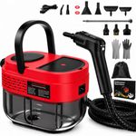 Goyappin Handheld Steam Cleaner for Home, 2500W High Pressure Steam Cleaner for Car Detailing, 3 Steam Levels, 1600Ml Tank, High Heat Steamer for Bed Bugs, Couch, Furniture, Kitchen, Bathroom, Floors