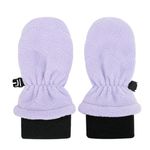 Jan & Jul Thumbless Cozy Fleece Mittens for Baby Girls (Lavender, S: 3-9M)