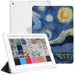 DuraSafe Cases iPad Mini 3 2 1 Generation 7.9 Inch [ Mini 3rd Mini 2nd Mini 1st ] A1599 A1600 A1489 A1490 A1491 A1432 A1454 A1455 Trifold Printed Hard Smart PC Transparent Back Cover - Starry Night