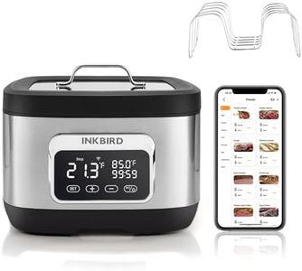 Inkbird Wifi Sous Vide Cooker,700W Sous Vide Machine, 8 Quart Water Oven with Rack Divider and 14 Preset Recipes, 3D Water Circulation Rapid Heating,Wifi Control & Timmer- All-in-One Sous Vide Pot