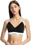 Calvin Klein Modern Cotton Light Lined Bralette (Avg) Black M