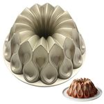 LYFJXX Charlotte Cake Mold Aluminium Kitchen Accessories Decoration Round Christmas Wedding Family 3D Charlotte Cake Pan (Crown Shape)