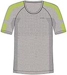 FALKE Men's Wool Tech Light Shortsleeved Shirt Trend, Grey (Light Grey 3770), L, 1 Piece