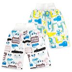 MooMoo Baby New Diaper Pants for Potty Training Leakproof Toddler Training Underwear for Baby Girls (0-4 Years, A)